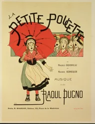 Reproduktion av en affisch för operetten "La Petite Poucette", 1891